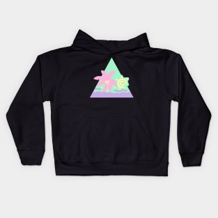 Glitter Hair Flair [Pastel] Kids Hoodie